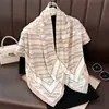 Bufanda Cuadrada Grande de 90 cm a Rayas Simple Versátil Moda Otoño 2026 para Decoración Casual Diaria y Protección del Cuello en Habitaciones con Aire Acondicionado