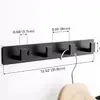 Ganchos de pared de doble fila para venta al por mayor de fabricantes para sala de estar, dormitorio, balcón y tienda de ropa