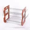 Estante para platos de hierro, organizador de platos para encimera de cocina, escurridor doméstico, estante para cubiertos, venta al por mayor para ventas transfronterizas