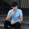 26 Camisa Masculina Manga Curta Slim Fit Não Amassa Tamanho Plus Size para o Verão Formal de Negócios Roupa de Trabalho Camisa Casual Atacado