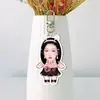 Llavero Acrílico Doble Cara con Fondo Blanco Puro para Decoración de Mochila, Similar a Artículos Tendencia de Tiktok