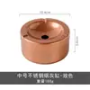 Cinzeiro Europeu de Aço Inoxidável com Tampa, Espessado, para Uso Doméstico, Sensação de Luxo, à Prova de Vento, Design Criativo para Bares