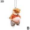 Pingente Popular Fofo de Gatinho e Cachorrinho Barrigudo para Retrovisor de Carro Pingente Decorativo Plano de Acrílico para Casa