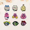 Etiqueta de Bordado por Computadora Animales de Dibujos Animados Conejo Pegatinas de Bordado Chaqueta de Plumas Parches DIY Pegatinas Accesorios para Ropa Pegatinas de Tela