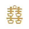 Liga Dupla Felicidade Festivo Suprimentos de Casamento Caixa de Doces Sacola de Doces Pequenos Acessórios de Metal Estilo Chinês Decoração Pingentes