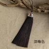 Sombrero de Bendición Largo de 14 cm con Borlas y Pompones, Hecho a Mano DIY Disfraz Antiguo Dinastía Han Solapa Prensada Colgante de Borla de Linterna Venta al por Mayor