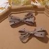 Estilo Coreano Doce Versátil Malha Bolinhas Laço DIY Presilha Lateral Grampo de Cabelo Rabo de Cavalo Elástico de Cabelo Sapato Meias Acessórios de Vestuário