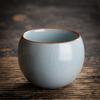 Taza Maestra Ruyao de Cerámica para Té Kung Fu con Esmalte Agrietado, Taza Personal para Cata de Té, Recipiente Individual para Té