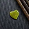 Corazón de Melocotón de Cristal Venta al por mayor Transfronteriza Colgante de Jade Accesorios Pulsera Colgante Hecho a Mano en Forma de Corazón Adorno 20 mm Piedra Preciosa