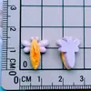 Miniatura Realista Tortuga Pan Pastelería Comida Pasador Goma para el Cabello Uñas Arte DIY Pegamento de Crema Accesorios de Resina