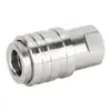 Hidrolavadora Conector Rápido de Bloqueo Automático Acero Inoxidable Pistola de Agua para Lavado de Autos Conexión Rápida Salida de Agua 3/8 Conexión Rápida 1/4 Conector de Enchufe Rápido