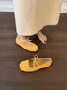 Zapatos Mary Jane vintage estilo francés para mujer, nuevo modelo 2025, zapatos planos de ballet con una sola tira y corte bajo