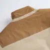 Roupas Masculinas Fronteira Norte Marca Americana Moderna 2025 Inverno Nova Jaqueta de Algodão Color Block Masculina Gola Alta Roupa de Trabalho Casaco de Algodão Engrossado