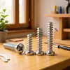 Tornillo autorroscante de cabeza redonda ranurada y cola plana niquelado M1/M2/M3/M4/M5/M6 Tornillo autorroscante de cabeza avellanada y cola plana PB
