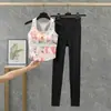 Ropa Deportiva a Prueba de Golpes con Espalda en I para Mujer, Conjunto de Ropa Deportiva de Color Contrastante y Espalda Bonita para Correr y Yoga, Dos Piezas Estilo Nuevo