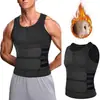 Chaleco de doble cinturón para hombre transfronterizo ropa moldeadora corporal corsé de goma reforzada para sudoración moldeador de cintura cinturón deportivo moldeador de cintura