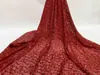 Tela Bordada con Malla Plateada Hueca y Perlas Jiaxin Tela Bordada Moda Europea y Americana Vestido Vestido de Cóctel Tela Bordada