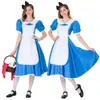 Populares Vestidos Europeos y Americanos para Mujer Disfraces de Halloween Cos Disfraces de Sirvienta de Alicia Disfraces para Actuaciones Teatrales Disfraces para Mujer