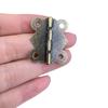 Bisagra Pequeña Lingote Antiguo Caja de Madera Caja de Regalo Bisagra Bisagra de Hierro Encaje Loto Página Bronce Accesorios de Hojas Sueltas