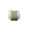 Queimador de Incenso de Cerâmica com Esmalte Cristalizado Suporte para Incenso Flor Suporte de Incenso Criativo para Interior Suporte para Varetas de Incenso Ornamento de Aromaterapia para Mesa Queimador de Incenso