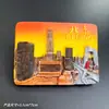 Ímã de Geladeira Resina Pôr do Sol da Cidade de Pequim Cultural e Criativo Adesivo Magnético Tridimensional Criativo para Lembrança de Viagem Artesanato 3D
