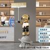 Enfeites de chão grandes de astronauta vermelho em rede, acessórios para casa, loja Shangchao, escultura de astronauta, presente de inauguração de casa