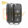 Adecuado para la nueva carcasa de llave de coche plegable 4 en 1 de Volkswagen, carcasa de control remoto integrada