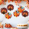 Decoración colgante de bola de panal de abeja de Amazon Turquía Fiesta de Acción de Gracias Tema de Otoño Centro de mesa Decoración de ambiente