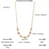 Moderna y Sencilla Cadena Personalizada para Mujer con Corazón de Amor Incrustado con Circonita de Acero Inoxidable 304 Chapada en Oro de 18 Quilates Versátil