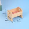 Manualidades Creativas de Madera Casa de Muñecas Educativa para Niños Cama Pequeña Escena Miniatura Mini Adornos Modelo de Muebles de Madera