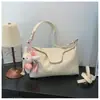 Bolsa de ombro única, nova bolsa transversal versátil de grande capacidade para mulheres, versão coreana, estilo casual, ombro único, transfronteiriça