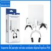 Suporte de host JYS PS5 compatível com a versão digital PS5 e versão de unidade óptica Suporte de parede PS5 com cabo de carregamento de alça