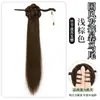 Novo Grampo de Cabelo Peruca Estilo Chinês para Mulheres, Rabo de Cavalo Estilo Antigo, Trança Lateral Hanfu, Leve Estilo Chinês Cheongsam, Garra de Cabelo Trança Falsa