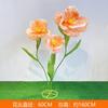 Flor Artificial de Amapola Grande de Alta Gama con Pétalos Abiertos y Cerrados, Pieza Decorativa Extragrande para Decoración de Bodas y Eventos