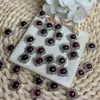 Caixa de Fezes de Sangue Natural Atacado Pedra de Cristal Acessórios para Joias DIY Pingente Pingente Pulseira Caixa Mágica Cartão de Cristal Branco