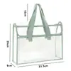 Bolsa Transparente de PVC para Tutorías, Bolsa para Documentos, Bolsa de Examen para Estudiantes de Alta Calidad, Bolsa Portátil para Libros, Bolsa de Almacenamiento Impermeable