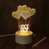 Fábrica spot 3d luz noturna plug-in usb toque controle remoto acrílico pequena lâmpada de mesa atividades empresariais presente atacado