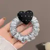Scrunchie de cetim plissado estilo coreano para mulheres, novo modelo 2026, alta elasticidade, prendedor de cabelo durável, faixa de cabelo, acessório de cabelo elástico