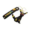 Llavero Colgante Dibujo Animado Creativo Transfronterizo Familia de Pikachu y Eevee Accesorios para Llavero de Bolsa de Coche Venta al por Mayor