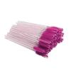 Atacado de fábrica 50 peças/pacote descartável haste de cristal pincel para cílios sólido espiral pincel para curvar cílios pincel para sobrancelha pincel de maquiagem