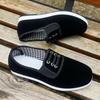 Zapatos de tela de mil capas de primavera del viejo Beijing para hombre y mujer, transpirables, de suela gruesa, elásticos, casuales planos de tela con un pedal, pana