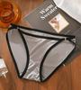 Nueva Ropa Interior Sexy de Satén de Seda de Hielo con Abertura Alta para Mujer, Retro para Chica, Cintura Baja, Suave y Lisa, Ropa Interior Triangular para Mujer