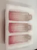 Juego de Jarrones de Vidrio al por Mayor en Stock, Jarrones Pequeños de Vidrio Transparentes, Decoraciones de Restaurante de Alta Gama, Arreglo Floral, Colorido y Sofisticado