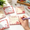 Lindas Notas Adhesivas de Manzana Papel Adhesivo para Estudiantes Material de Diario de Alto Valor Pegatinas Pegatinas de Mensajes de Oficina Regalos