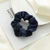 Argola de Cabelo Europeia e Americana de Seda Cetim 3,5cm Cor Sólida Elástica para Meninas Anel de Colon 19 Mm Corda de Cabelo de Seda de Amora