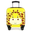 Mala de Mão Animal 3D de 18 Polegadas para Presente Mala de Viagem Infantil Casual Desenho Animado Mala Spinner Moderna e Fofa