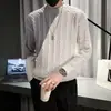 Suéter Masculino de Gola Redonda Cor Sólida para Outono/Inverno 2025, Espesso, Estilo Coreano, Tendência, Solto, Tricô para Roupa Externa