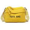 Bolso Nuevo para Mujer 2026, Moda Retro, Textura de Alta Calidad, Bordado de Letras en Color Sólido, Bolso de Hombro Cruzado, Bolso Pequeño para Viajes