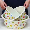 Bacia de Porcelana Esmaltada Espessa Exportada para a Rússia Bacia Funda para Preparo de Alimentos Bacia de Cozinha Esmaltada Bacia para Lavar Carne Esmaltada Tamanho Grande