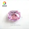 Gema Sintética Zircón Rojo Rosa Rosa Cz Cu Forma de Almohada Piedra Suelta Wuzhou Gemas al por Mayor